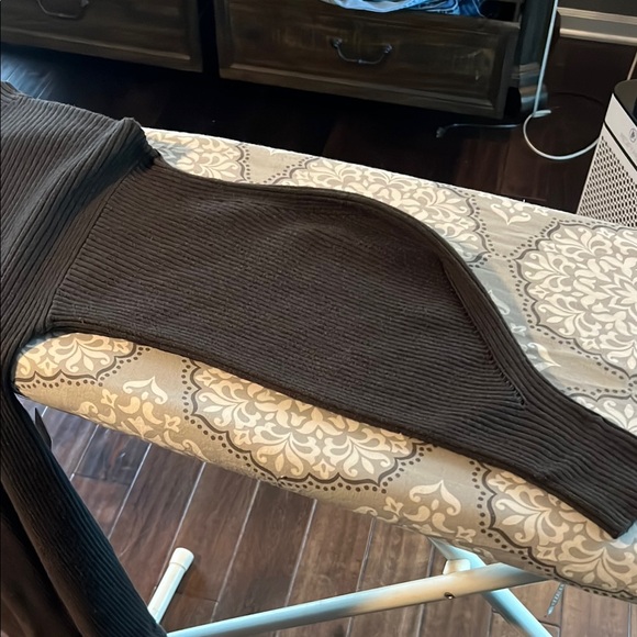 (2 for $25) Gray Sweater Dress with Mock Neck and an Exaggerated Bishop Sleeves - Picture 4 of 5